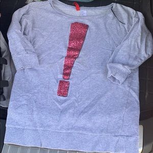 H&M 3/4 length sleeve sweatshirt